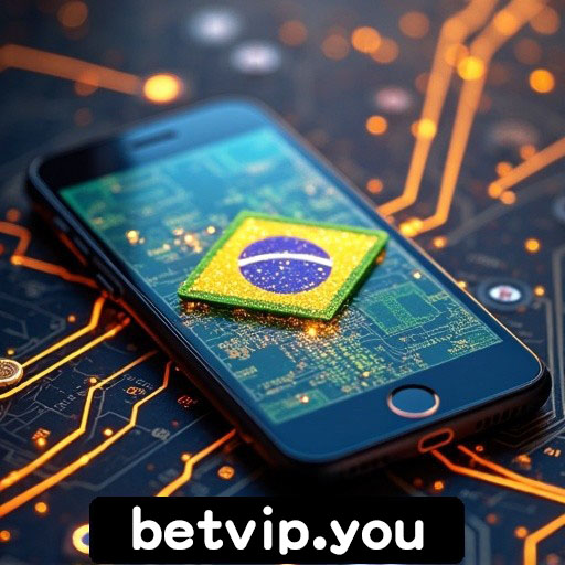 Tela inicial do app betvip no celular